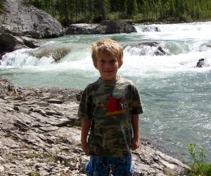Willy at Elbow Falls... on the Elbow River