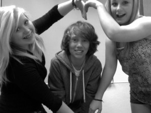 Will with Jamie and Lauren, at the precious age of 12