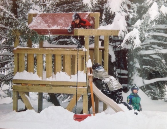 My three boys loving the snow!