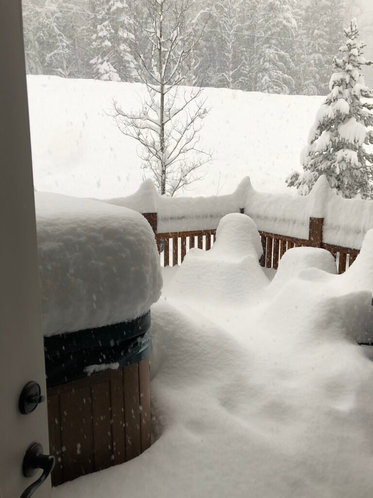snowing back